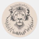 Recherche de tête de lion autocollants Animal
