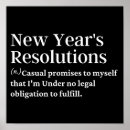 Recherche de résolution de nouvelle année posters Drôle