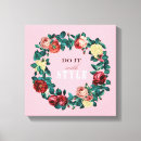 Recherche de message impressions sur toile Rose