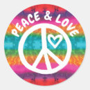 Recherche de signe hippie autocollants Rose