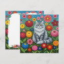 Zoek naar grijze kat kaarten Bloemen