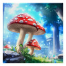 Recherche de champignon rouge posters Forêt