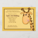 Recherche de de girafe anniversaire invitations Safari dans la jungle
