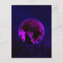 Recherche de lune de loup cartes postales Nature