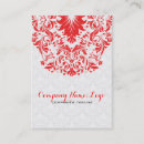Recherche de dentelle rouge cartes visite Blanc