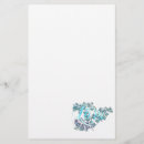 Zoek naar bloemen design briefpapier Blauw