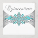 Zoek naar turquoise quinceanera uitnodigingen Turkoois