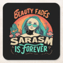 Recherche de sarcasme dessous de verres Rétro