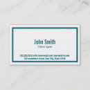 Recherche de agence cartes visite Agent