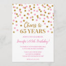 Zoek naar 65 jaar uitnodigingen Verjaardagsfeest