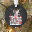 Recherche de bouledogue français ornements Joyeux noël