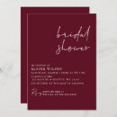 Recherche de burgundy bridal shower invitations Boho