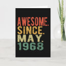Recherche de 1968 anniversaire cartes Vintage