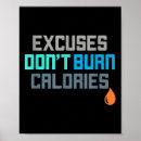 Zoek naar calorieën posters Branden