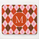 Recherche de rouge et rose tapis souris Monogramme