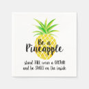 Recherche de ananas serviettes Aquarelle