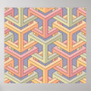 Recherche de illusion 3d posters Géométrique