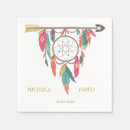 Zoek naar pijl servetten Huwelijksreceptie