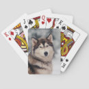 Zoek naar siberisch speelkaarten Schattige hond