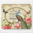 Recherche de paon vintage tapis souris Cru