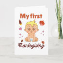 Recherche de premier thanksgiving vœux cartes Bébé