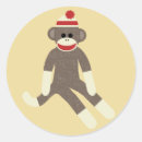 Recherche de chaussettes autocollants Singe