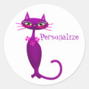 Zoek naar retro kat stickers Schattig