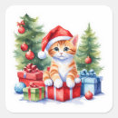 Recherche de chaton adorable autocollants Vacances heureuses