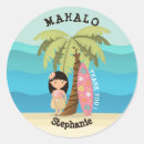 Recherche de anniversaire hawaïen autocollants Île tropicale