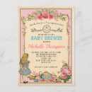 Zoek naar tea party babyshower uitnodigingen Alice in wonderland