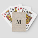 Recherche de musical jeux de cartes Monogramme