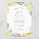 Recherche de succulents invitations Mother to be
