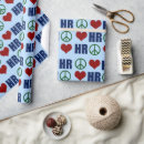 Recherche de peace papier cadeau Bleu