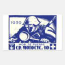 Recherche de cycliste rectangles autocollants Vintage