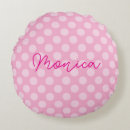 Recherche de pois rose coussins Girl