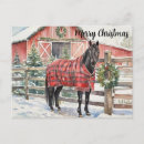 Recherche de chevaux de noël cartes postales Cheval