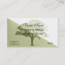 Recherche de arbre élégant cartes visite Service d'arbre