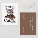 Recherche de chats drôles cartes visite Pour elle