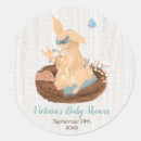 Recherche de lapin bébé autocollants Aquarelle