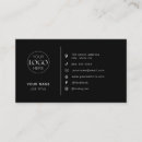 Recherche de réseaux sociaux cartes visite Administrative professional