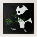 Recherche de panda puzzles Noir et blanc