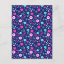 Recherche de motif floral moderne cartes postales Rose