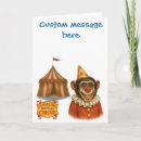 Recherche de tente cirque vœux cartes Clown