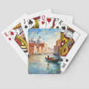 Recherche de venise jeux de cartes Aquarelle
