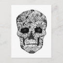 Recherche de crâne humain cartes postales Fleurs