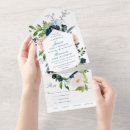 Recherche de bleu nuit mariage invitations Aquarelle
