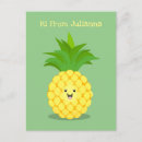 Zoek naar grappige vruchten briefkaarten Ananas