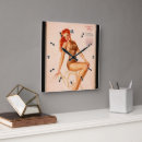 Recherche de fille de pin up horloges Vintage