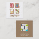Recherche de déjeuner cartes visite Aquarelle