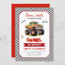 Recherche de monster truck anniversaire invitations Enfants